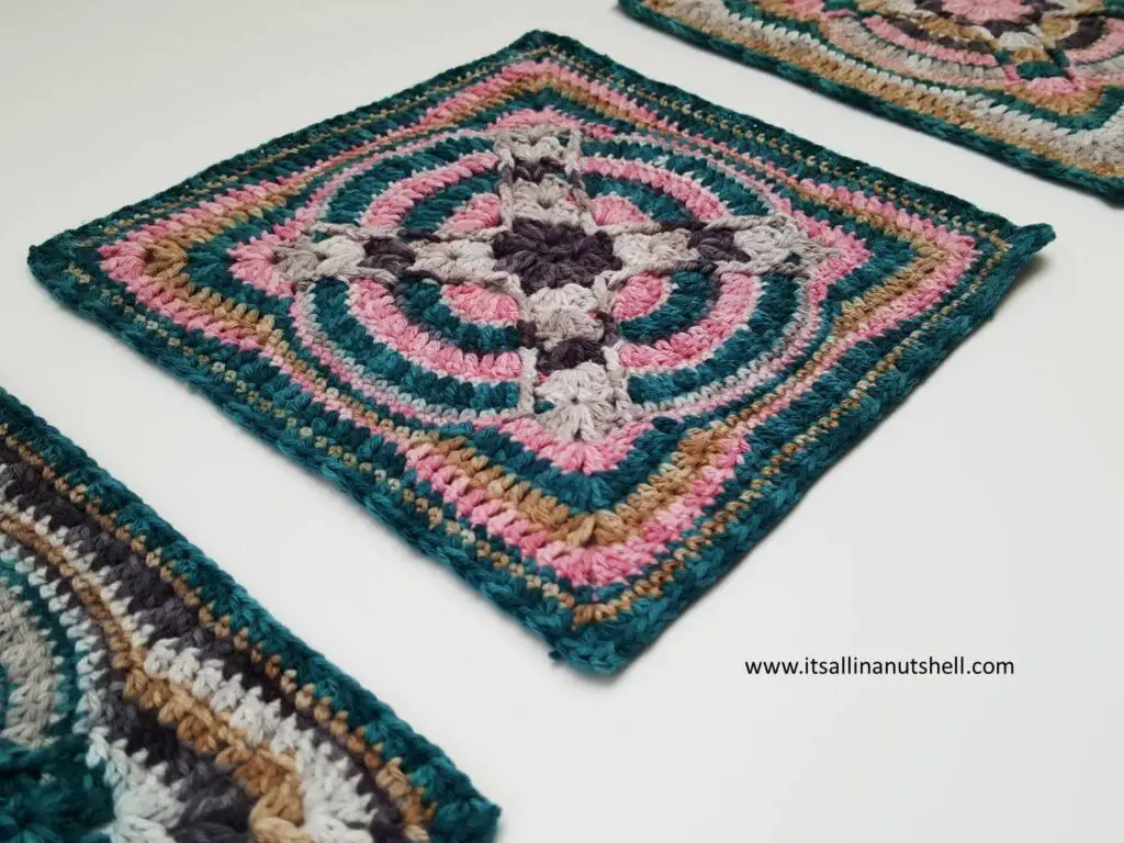 Nuts about Squares CAL Week 3 It's all in a Nutshell Crochet