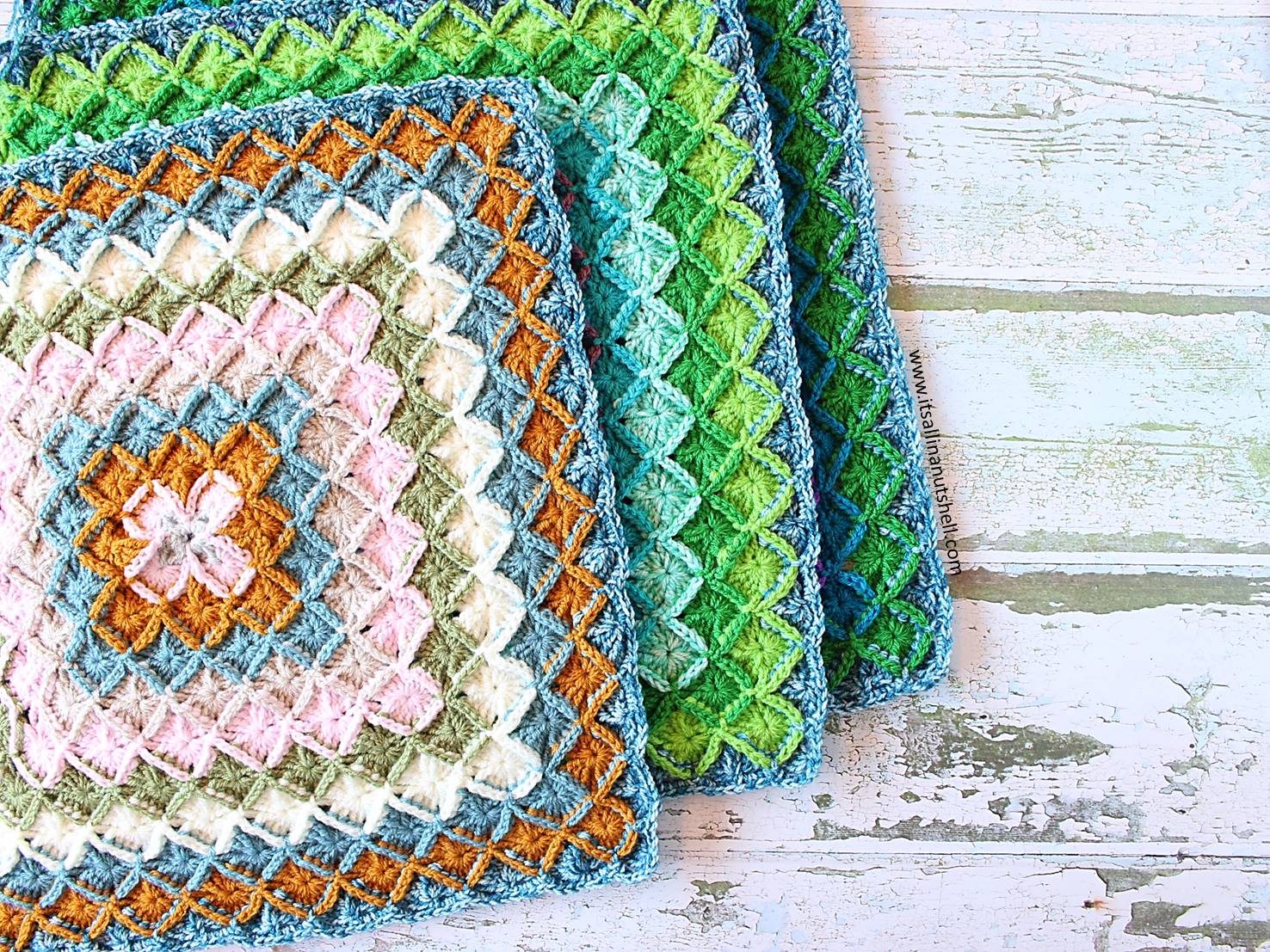 Bavarian Buster Blanket Free Crochet Pattern It's all in a Nutshell