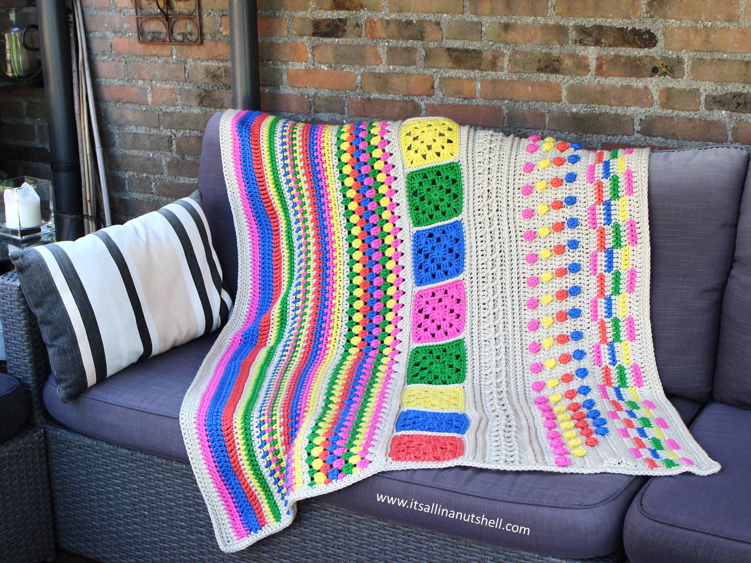 TLC Blanket – Learn to Crochet! – It's all in a Nutshell Crochet